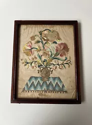 Buy Antique Georgian Needlework On Paper Floral Flower Vintage English 1800s #93/95 • 290£