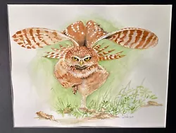 Buy Watercolor Owl Painting • 74.42£