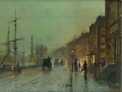 Buy John Atkinson Grimshaw Glasgow Docks 1881 Old Master Art Painting Print 1622om • 10.99£