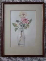 Buy Felicity Stevens Original Watercolour Painting Still Life Flowers In Vase - Art • 35£