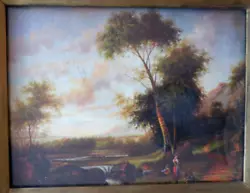 Buy 19th Century English School. Oil. Landscape At Sunset. • 148£