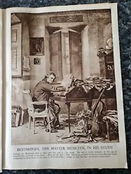 Buy Antique Vintage Beethoven Master Musician  Print Picture Music History Art Pic  • 5£