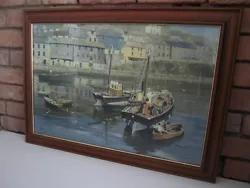 Buy David Shepherd Mevagissey Harbour (Boats) Painting/Print Framed (Cornwall) • 59.99£