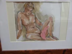 Buy Original Gay Interest Young Male Nude Watercolour Framed/signed • 35£
