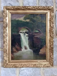 Buy Genuine Antique 19th C. Oil Painting,TIVOLI GRAND TOUR,Period Ornate Gilt Frame • 0.99£