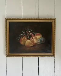 Buy ANTIQUE OIL PAINTING | Fruit Still Life | 19th Century | Museum Quality • 260£