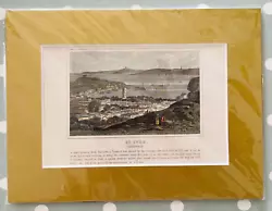 Buy Lovely Antique St.IVES Engraved And Painted Print  Cornwall Mounted 1845 • 6.99£