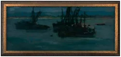 Buy SI YUAN Original OIL PAINTING On BOARD Harbor Signed Boats Framed Seascape Art • 7,547.58£