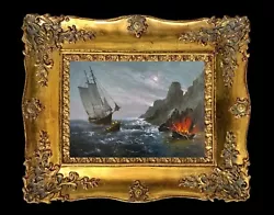 Buy Original Oil Painting On Canvas Seascape By Kayvon Esmaeilou • 2.20£