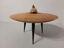 Buy Mid Century Original Danish Design Rare Sputnik Astro Fiction Wooden Sculpture. • 350£