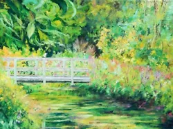 Buy STUNNING ORIGINAL FREER  Claude Monet Water Garden Giverny  FRENCH  Oil PAINTING • 1,250£
