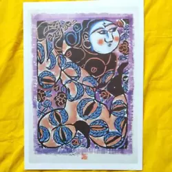 Buy Printmaker Shiko Munakata Kanekei Commemorative Board Picture Scroll Young Chest • 136.07£
