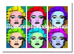 Buy Andy Warhol Inspired By Madonna Painting Poster American Artist Pop Art Reprint • 5.59£