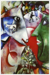 Buy I And The Village Artist Marc Chagall Fine Art Giclee Poster Print Of Painting • 9.47£