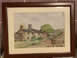 Buy Countryside Scene Original Watercolour Painting In Frame (A) • 8.09£