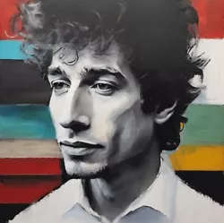 Buy Tribute To Bob Dylan Realism 80x80 Canvas 2cm/Pop Art/Music/Legends • 77£