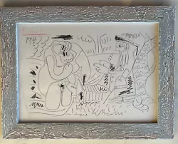 Buy Lithograph Signed PABLO PICASSO - Framed! Lunch On The Grass • 119.05£