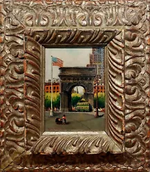 Buy Guy Carleton Wiggins -c.1940s New York Washington Square Park -Oil Painting • 7,980.48£