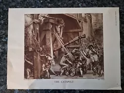 Buy Antique Vintage Military History The Catapult Print Picture Art  E. J. Poynter • 5£