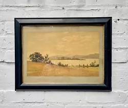 Buy Antique Watercolour Painting Ebonised Frame • 85£