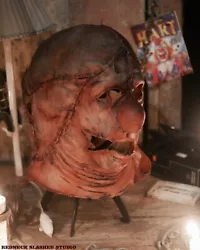 Buy Leatherclown Mask Horror Clown Art Halloween Leatherface Gore Terrifier Chainsaw • 151.36£