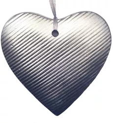 Buy Large Silver Heart Handmade Hand-Painted Wall Hanging With Silver Ribbon • 6.50£