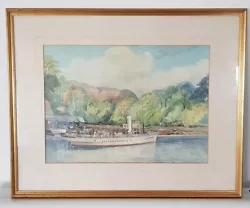 Buy A Good Maritime Scene, Watercolour On Artist's Board, Signed B. Anderson, 1958 • 350£