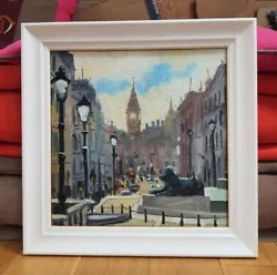 Buy Whitehall London, Oil Painting Framed  • 245£