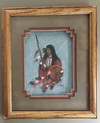 Buy Jim Redhawk Native American Original Painting Early Work Mixed Media Leather & • 82.87£