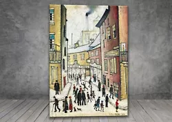 Buy L. S. Lowry Arnold Street CANVAS PAINTING ART PRINT POSTER 1860 • 29.99£