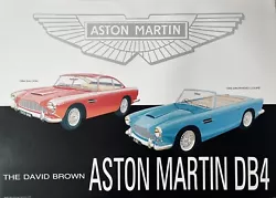 Buy Aston Martin DB4 Rare Vintage A1 Car Poster • 23.99£