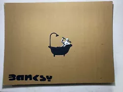Buy Banksy Painting On Paperboard (Handmade) Signed And Stamped 15.7 X 11.8 In • 107.92£
