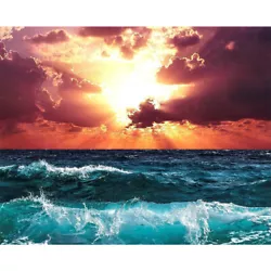 Buy Painting By Numbers Kit DIY Waves Clouds Canvas Oil Wall Art Picture Ornaments • 7.43£