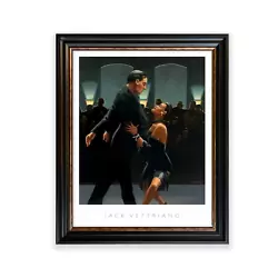 Buy Jack Vettriano Framed Prints Vintage Style Black Frame Wall Art 50x70 40x50cm UK • 31.49£