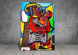Buy Pablo Picasso The Kiss CUBISM CANVAS PAINTING ART PRINT WALL 487 • 42.15£