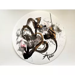 Buy Original Art CRUX Expression Series Round Handmade Asian Ink Abstract Painting • 122.18£
