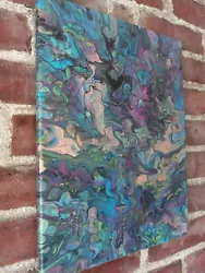 Buy Original Acrylic Pour Painting Abstract Art Signed Canvas • 57.88£