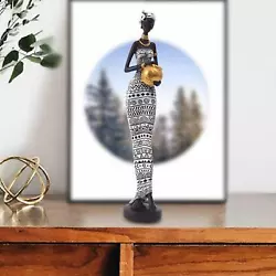 Buy Women Statue Exquisite African Figurine For Tabletop TV Cabinet Book Shelf • 23.33£
