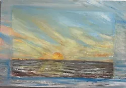 Buy Blue Hue Sunset Original Painting • 120£