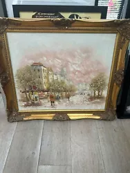 Buy Original Oil On Canvas Parisienne Street Scene Signed M Church - Robert M Church • 50£