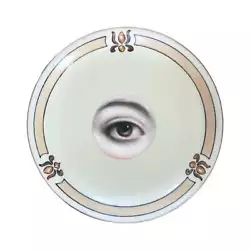 Buy New! - Lover's Eye Painting On An Art Deco Hand-Painted Plate • 134.97£