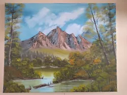Buy Bob Ross Style Oil Painting On Canvas Approx  19.75  X 15.75  Inch (50cm X 40cm) • 29.99£