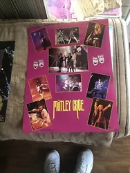 Buy Vintage Original 1980s Motley Crue Collage Pinup 1986 Music Memorabilia Poster • 23.62£