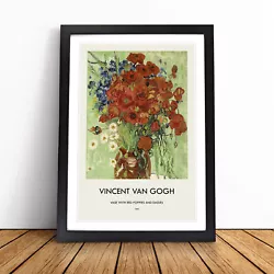 Buy Still Life With Daisys By Vincent Van Gogh Wall Art Print Framed Canvas Picture • 29.95£