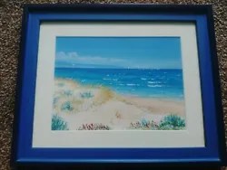 Buy Sea/beach Painting Original Hand Painted Art, Professionally Framed, Signed • 12.50£
