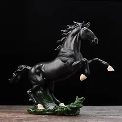 Buy Standing Horse Statue Fighting Sculpture Resin Crafts Ornaments Gift • 23.71£