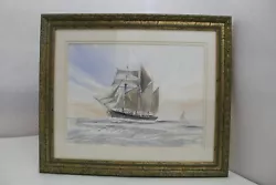 Buy Nautical Watercolour Painting By Essex Artist Geoff Harmer, Sailing Boat At Sea • 59.95£