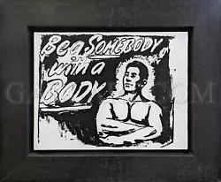 Buy Andy Warhol Be A Somebody With A Body 1985 Unique Acrylic & Silkscreen On Canvas • 205,379.36£