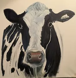 Buy Cow Bull Farm On Box Canvas • 315£