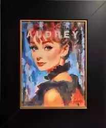 Buy Original Mario Mendoza Oil Canvas Audrey Hepburn Painting Abstract Art New • 1,250£